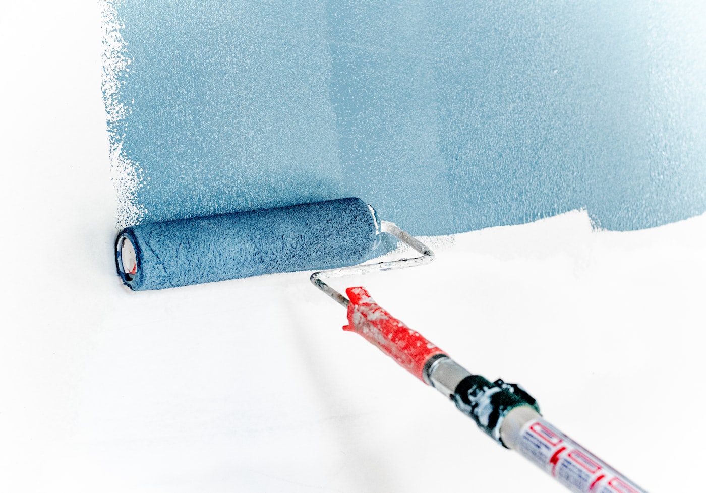 Farbauftrag mit der Rolle